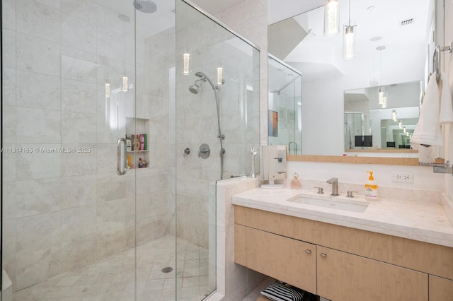 900 Brickell Key Blvd Unit 1702, Miami, FL 33131 - full bath with vanity and a shower stall