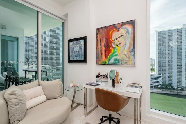900 Brickell Key Blvd Unit 1702, Miami, FL 33131 - home office with baseboards