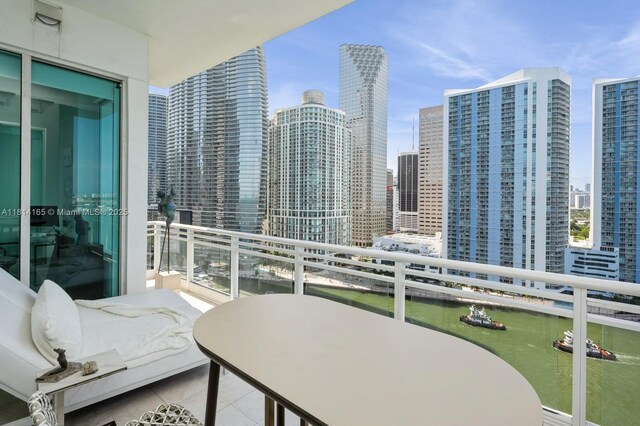 900 Brickell Key Blvd Unit 1702, Miami, FL 33131 - balcony featuring a view of skyline