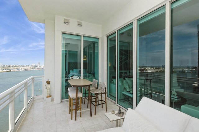 900 Brickell Key Blvd Unit 1702, Miami, FL 33131 - balcony featuring a water view and a view of city