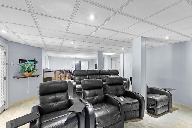 200 Asphodel Dr, Al, ,, AL 36303 - cinema room with recessed lighting and a paneled ceiling