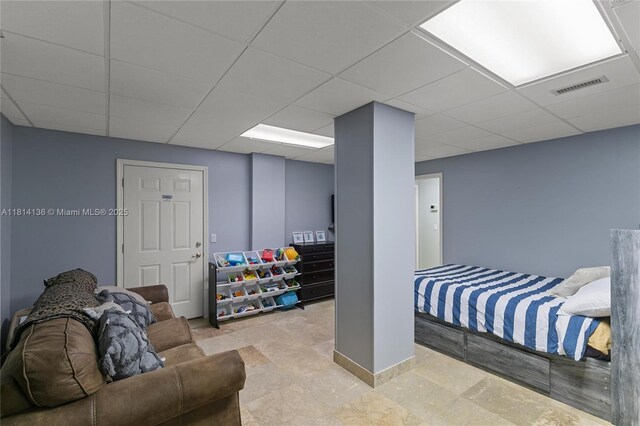 200 Asphodel Dr, Al, ,, AL 36303 - bedroom featuring a drop ceiling
