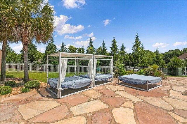 200 Asphodel Dr, Al, ,, AL 36303 - fenced backyard with a patio