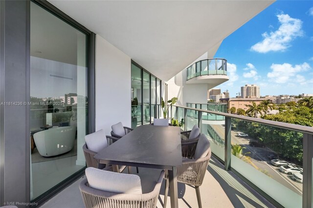 9901 W Bay Harbor Dr Unit 601, Bay Harbor Islands, FL 33154 - balcony featuring a view of city