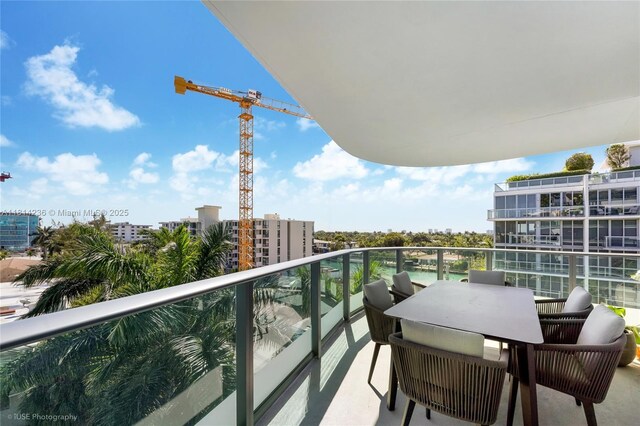 9901 W Bay Harbor Dr Unit 601, Bay Harbor Islands, FL 33154 - balcony featuring a view of city