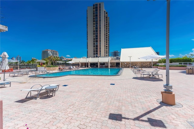 20379 W Country Club Dr Unit 1237, Aventura, FL 33180 - community pool featuring a patio
