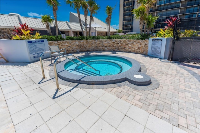 20379 W Country Club Dr Unit 1237, Aventura, FL 33180 - view of pool with a hot tub