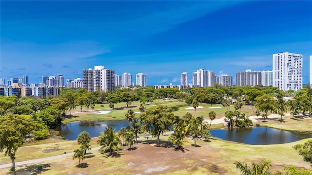 20379 W Country Club Dr Unit 1237, Aventura, FL 33180 - water view with a local golf course and skyline