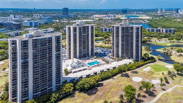 20379 W Country Club Dr Unit 1237, Aventura, FL 33180 - view of urban area with a nearby body of water and a golf club