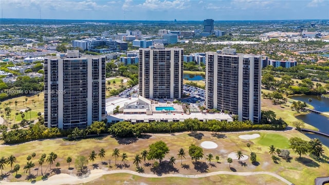20379 W Country Club Dr Unit 1237, Aventura, FL 33180 - view of urban area with a large body of water and a golf course