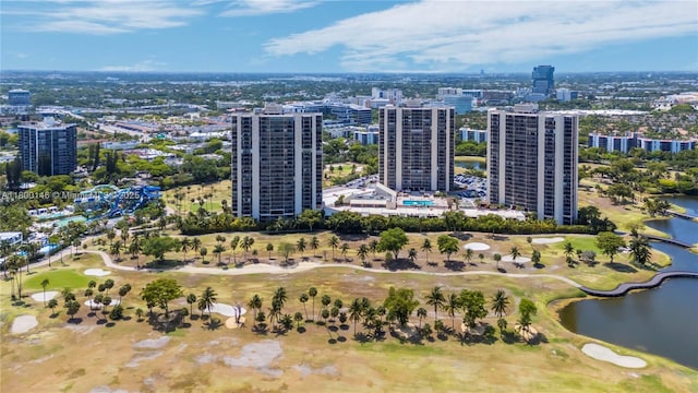 20379 W Country Club Dr Unit 1237, Aventura, FL 33180 - view of urban area with a local golf course and a large body of water