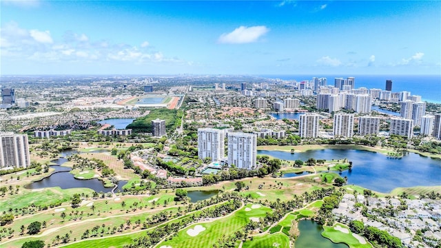 20355 NE 34th Ct Unit 325, Aventura, FL 33180 - view of urban area with a large body of water and a local golf course