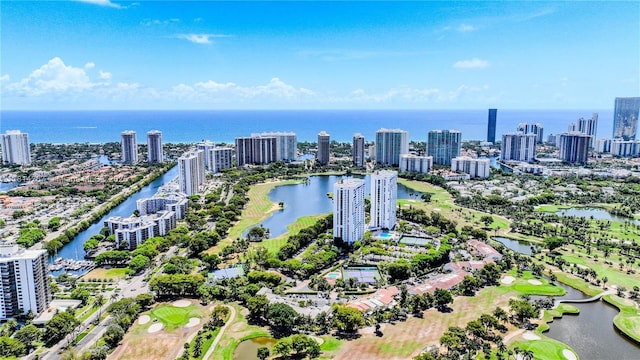 20355 NE 34th Ct Unit 325, Aventura, FL 33180 - view of urban area with a nearby body of water and a golf course