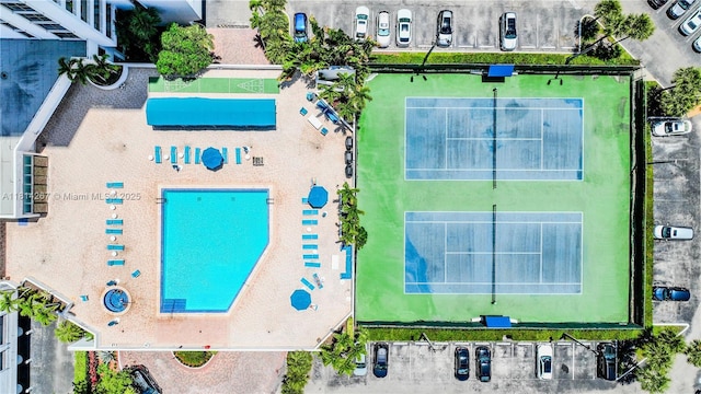 20355 NE 34th Ct Unit 325, Aventura, FL 33180 - drone / aerial view of a pool
