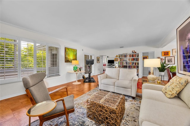 2825 Granada Blvd Unit 3B, Coral Gables, FL 33134 - living room with baseboards