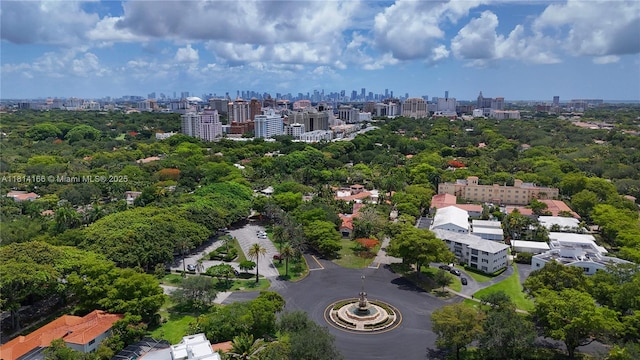2825 Granada Blvd Unit 3B, Coral Gables, FL 33134 - drone / aerial view of skyline and a tree filled landscape