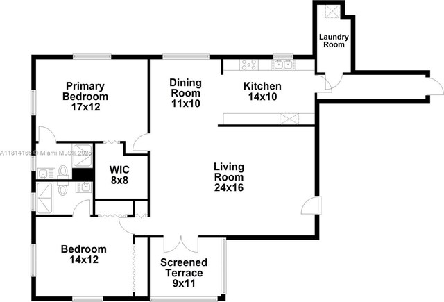 2825 Granada Blvd Unit 3B, Coral Gables, FL 33134 - view of property floor plan