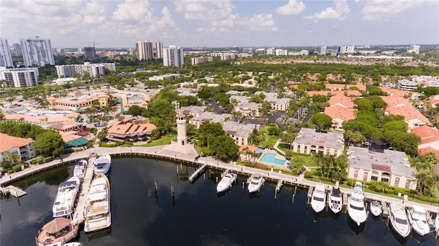 3564 Magellan Cir Unit 213-1, Aventura, FL 33180 - aerial overview of property's location with nearby urban area and a large body of water