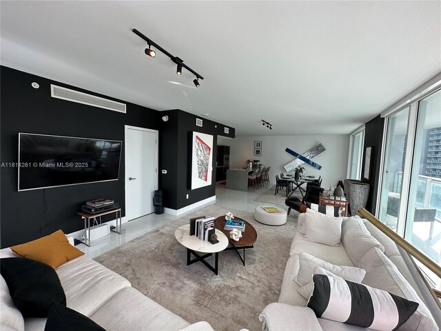 1080 Brickell Ave Unit 1409, Miami, FL 33131 - living area with healthy amount of natural light and track lighting
