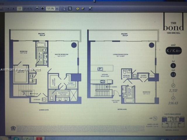 1080 Brickell Ave Unit 1409, Miami, FL 33131 - floor plan / room layout