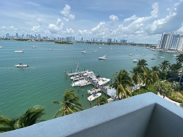 1500 Bay Rd Unit 1274S, Miami Beach, FL 33139 - water view featuring city skyline