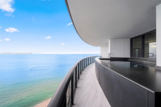 18555 Collins Ave Unit 2105, Sunny Isles Beach, FL 33160 - balcony featuring a water view