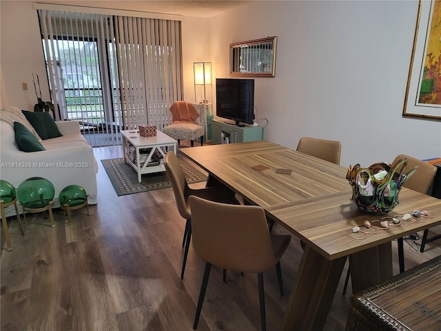 4820 W Lucerne Lakes Blvd W Unit 305, Lake Worth, FL 33467 - dining space with dark wood-type flooring