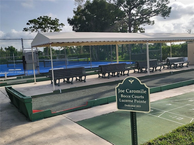 4820 W Lucerne Lakes Blvd W Unit 305, Lake Worth, FL 33467 - view of community featuring a tennis court and a game area