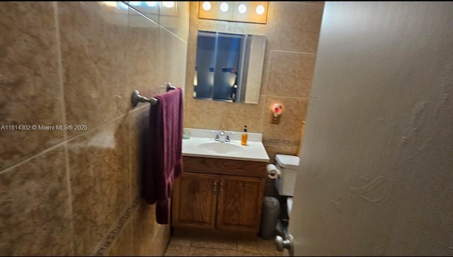 3390 SW 15th Ct, Fort Lauderdale, FL 33312 - bathroom with vanity and tile patterned flooring