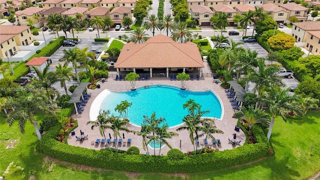 3502 W 86th Ter, Hialeah, FL 33018 - community pool featuring a residential view
