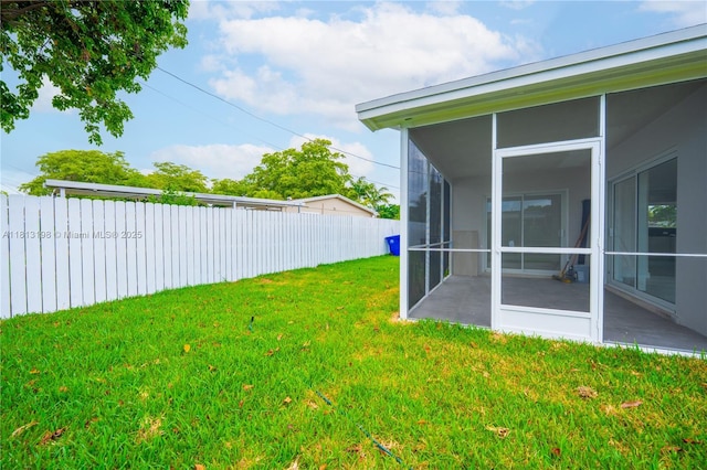 6640 SW 7th St, Pembroke Pines, FL 33023 - view of yard with a sunroom