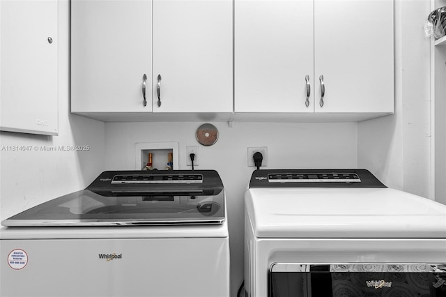 16316 SW 48th St, Miramar, FL 33027 - washroom with cabinet space and separate washer and dryer