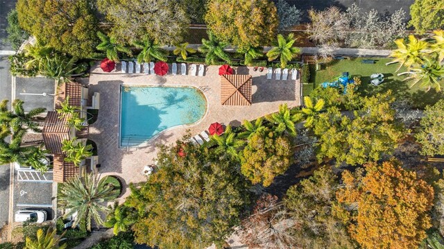 16316 SW 48th St, Miramar, FL 33027 - aerial view of a pool area