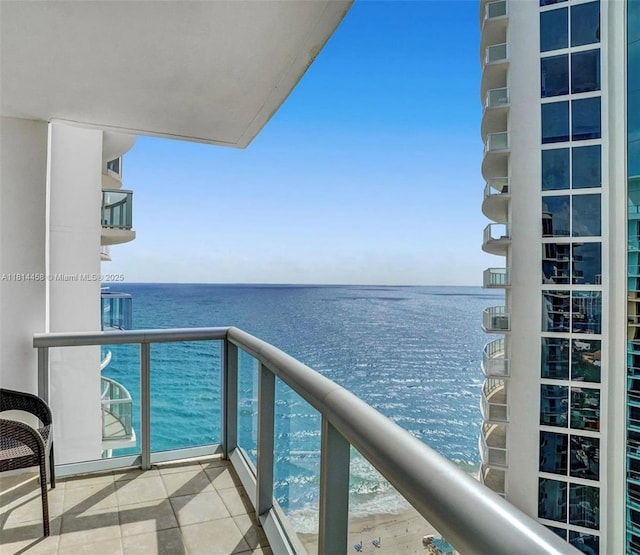 18683 Collins Ave Unit 2510, Sunny Isles Beach, FL 33160 - balcony with a water view