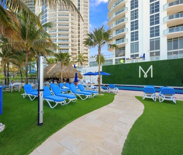 18683 Collins Ave Unit 2510, Sunny Isles Beach, FL 33160 - view of home's community with a lawn