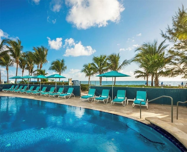 18683 Collins Ave Unit 2510, Sunny Isles Beach, FL 33160 - community pool featuring a patio area