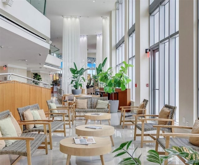 18683 Collins Ave Unit 2510, Sunny Isles Beach, FL 33160 - building lobby with a towering ceiling