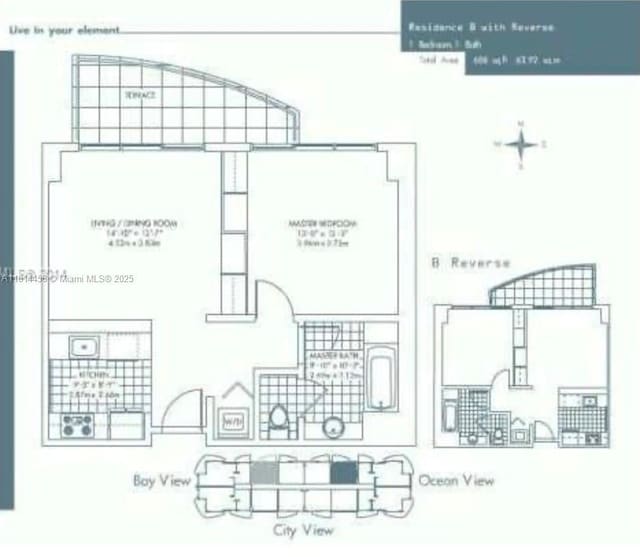 18683 Collins Ave Unit 2510, Sunny Isles Beach, FL 33160 - view of floor plan / room layout