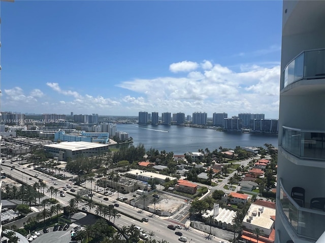18683 Collins Ave Unit 2510, Sunny Isles Beach, FL 33160 - water view with skyline