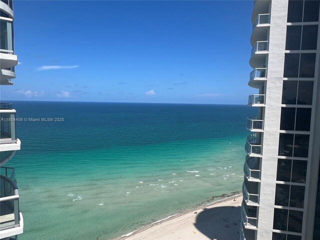 18683 Collins Ave Unit 2510, Sunny Isles Beach, FL 33160 - water view featuring nearby beach