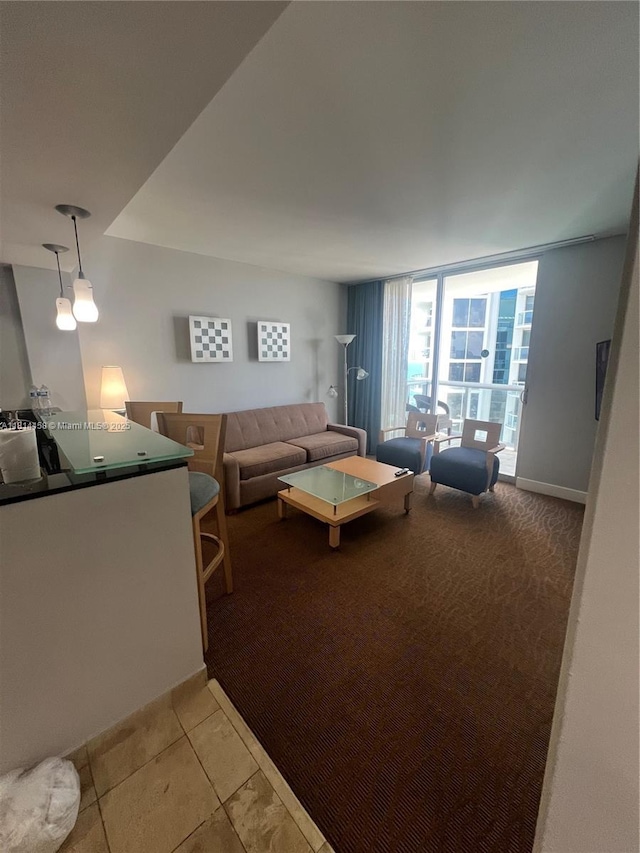18683 Collins Ave Unit 2510, Sunny Isles Beach, FL 33160 - living area featuring light carpet