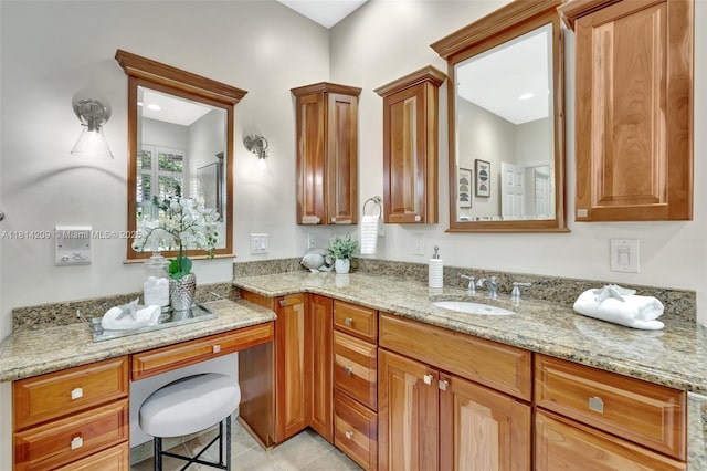 13241 SW 32nd Ct, Davie, FL 33330 - full bathroom featuring vanity and tile patterned flooring