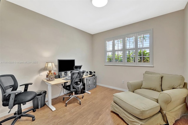 13241 SW 32nd Ct, Davie, FL 33330 - home office with baseboards and wood finished floors