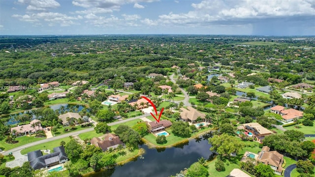 13241 SW 32nd Ct, Davie, FL 33330 - aerial overview of property's location with nearby suburban area and a large body of water