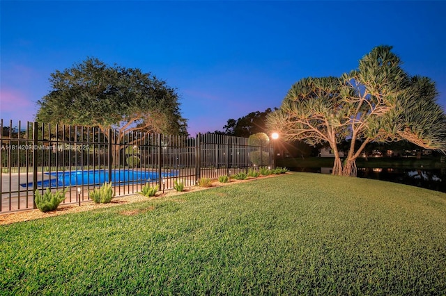 13241 SW 32nd Ct, Davie, FL 33330 - view of yard at dusk
