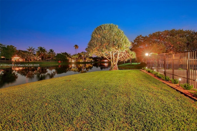 13241 SW 32nd Ct, Davie, FL 33330 - view of yard featuring a water view