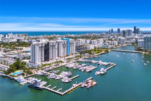 1900 Sunset Harbour Dr Unit 1814, Miami Beach, FL 33139 - view of urban area featuring a large body of water and a marina