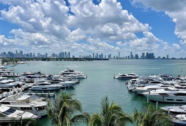 1900 Sunset Harbour Dr Unit 1814, Miami Beach, FL 33139 - water view with city skyline