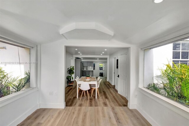 920 SW 8th Ct, Miami, FL 33130 - dining space featuring light wood-style flooring and recessed lighting