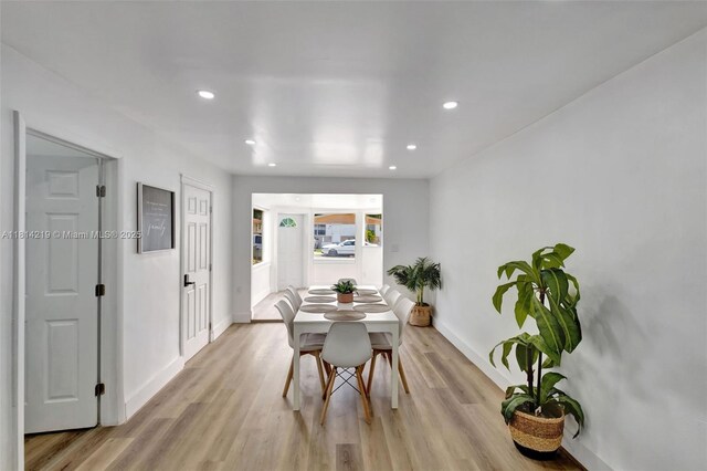 920 SW 8th Ct, Miami, FL 33130 - dining room with recessed lighting and light wood finished floors
